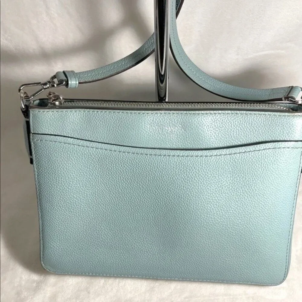 Kate Spade Leather Margaux Med Convertible Crossbody  - Hazy Blue